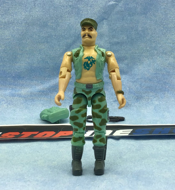 1983 VINTAGE ARAH G.I. JOE GUNG HO V1 MARINE LOOSE 100% COMPLETE (e)