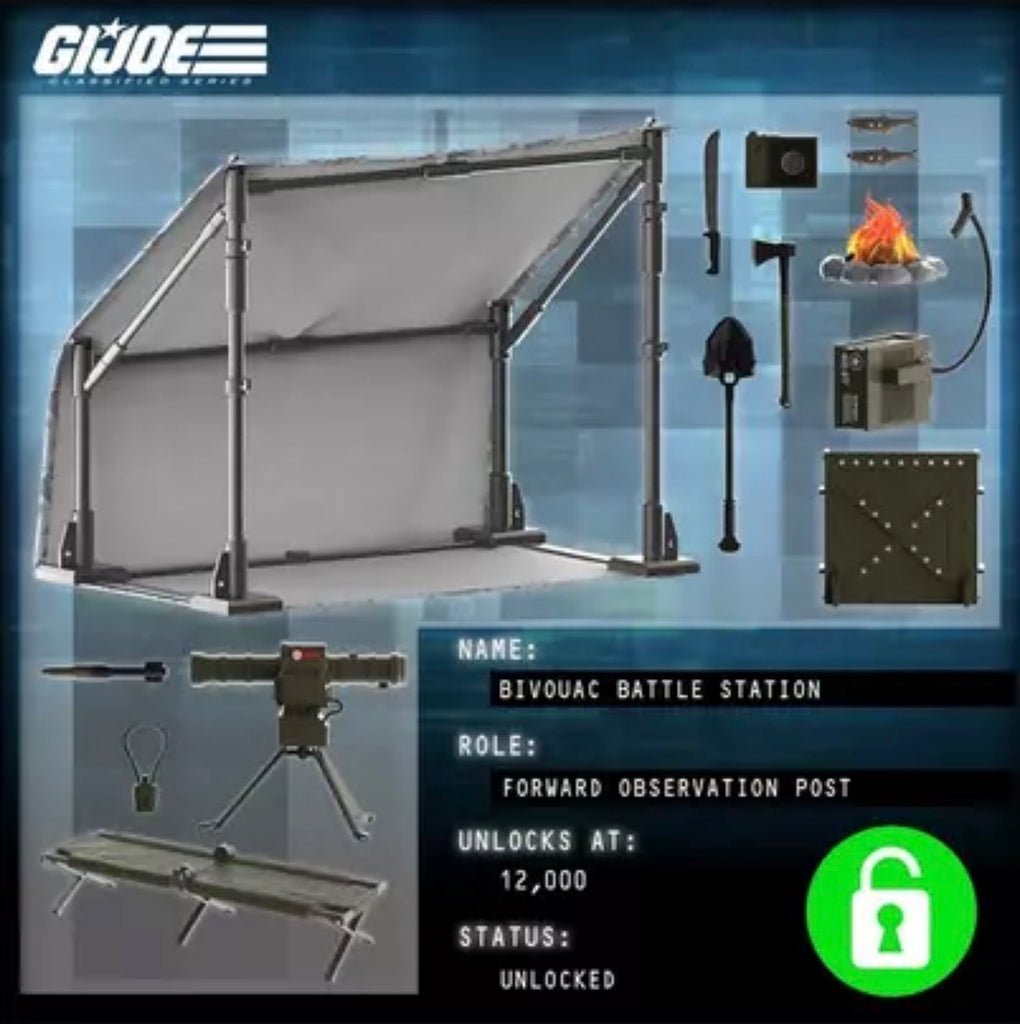 2026 CLASSIFIED G.I. JOE BIVOUAC 6" BATTLE STATION PLAY SET HASBRO PULSE HASLAB EXCLUSIVE LOOSE 100% COMPLETE PREORDER