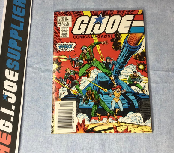 MARVEL COMICS G.I. JOE COMICS MAGAZINE (1986-1988) ISSUE #1 COMIC BOOK DECEMBER 1986