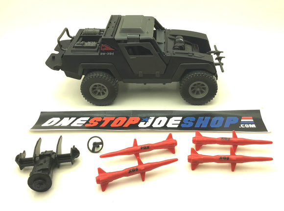 1984 VINTAGE ARAH G.I. JOE COBRA STINGER NIGHT ATTACK 4-WD VEHICLE ONLY LOOSE 100% COMPLETE (c)