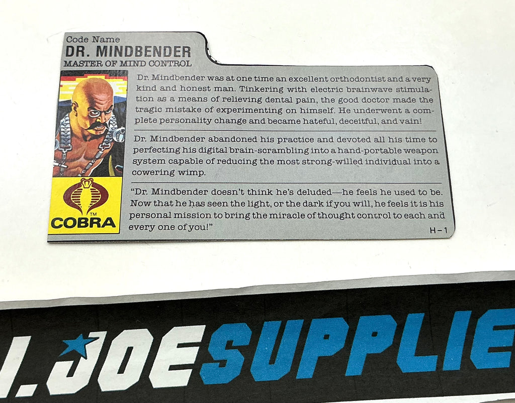 1986 VINTAGE ARAH DR. MINDBENDER V1 FILE CARD (b)