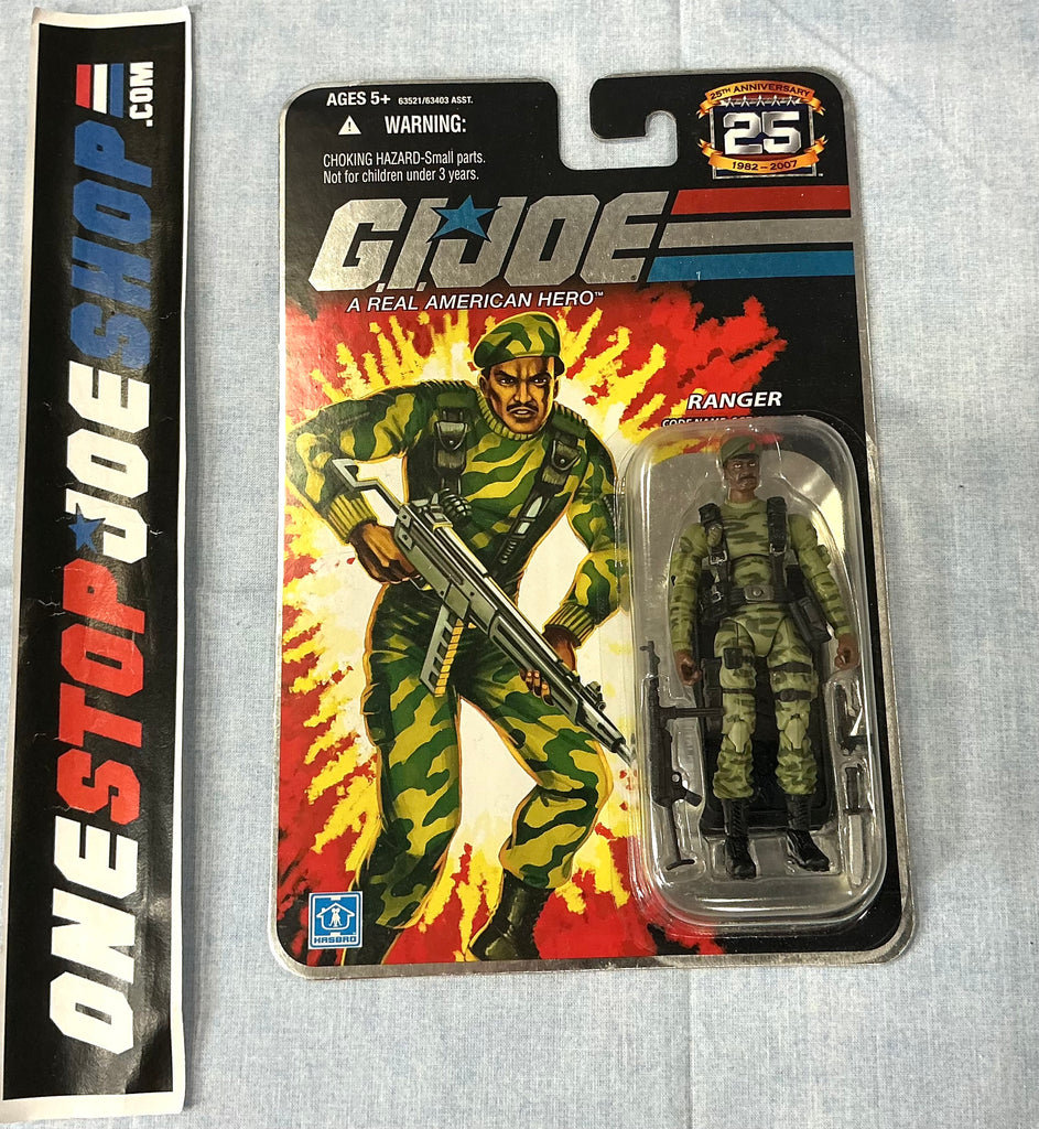 2007 25TH ANNIVERSARY G.I. JOE SGT. STALKER V9 WAVE 3 NEW SEALED FOIL CARD WIDE 'DIAPER' CROTCH VARIANT (d)