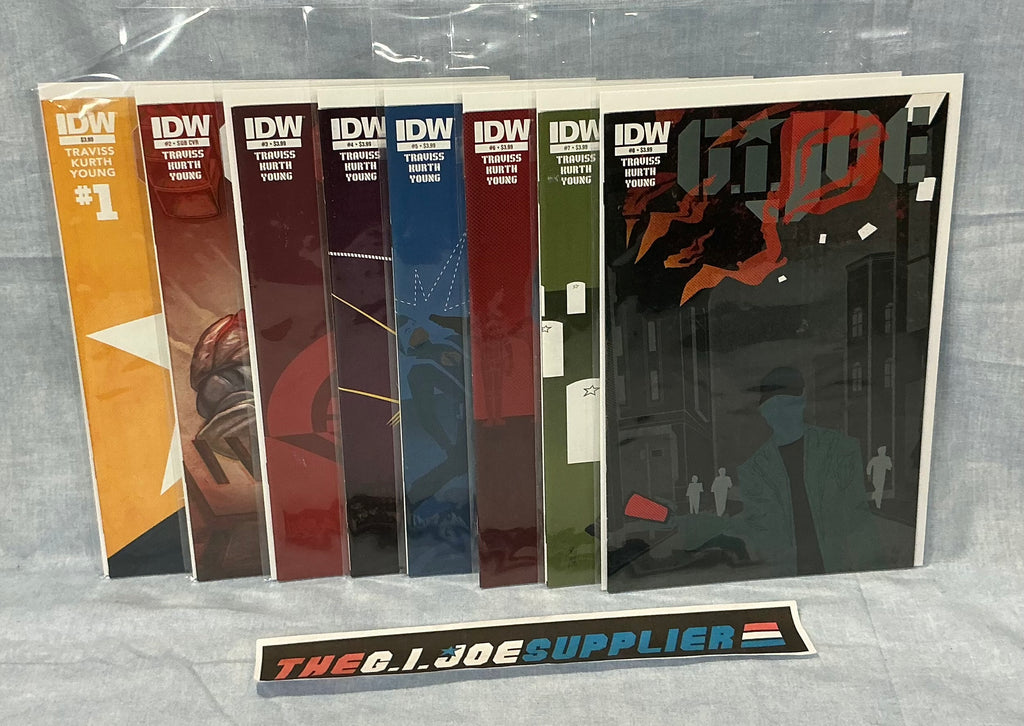 IDW PUBLISHING G.I. JOE V4 THE FALL OF G.I. JOE (2014-2015) ISSUES #1-8 COMPLETE SERIES SET COMIC BOOK BUNDLE