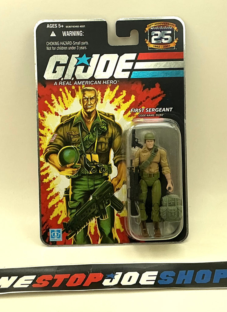 2007 25TH ANNIVERSARY G.I. JOE DUKE V23 WAVE 4 NEW SEALED FOIL CARD (c)
