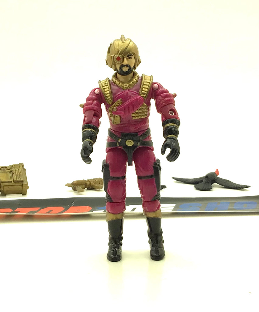 1988 VINTAGE ARAH G.I. JOE COBRA VOLTAR V1 DESTRO'S GENERAL LOOSE 100% COMPLETE (d)