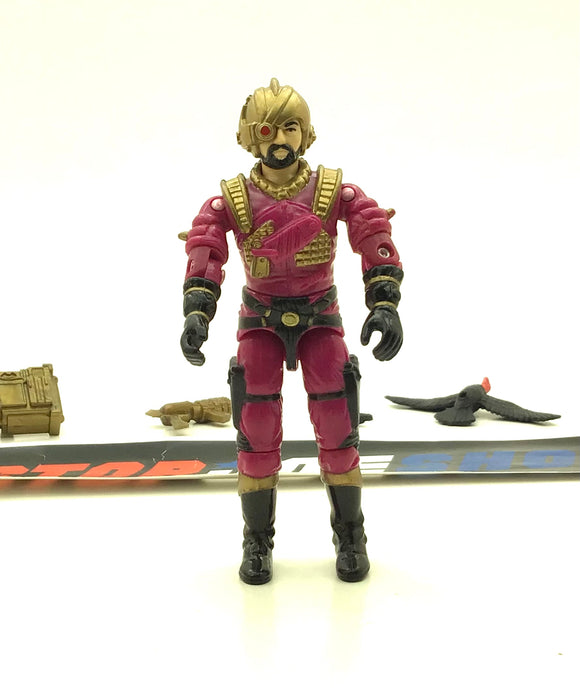 1988 VINTAGE ARAH G.I. JOE COBRA VOLTAR V1 DESTRO'S GENERAL LOOSE 100% COMPLETE (d)