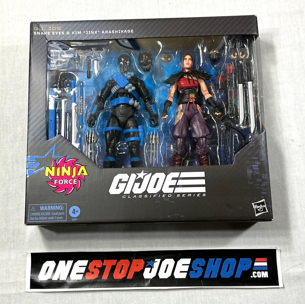 2026 CLASSIFIED G.I. JOE SNAKE EYES & JINX #223 NINJA FORCE 6" FIGURE TARGET EXCLUSIVE NEW SEALED