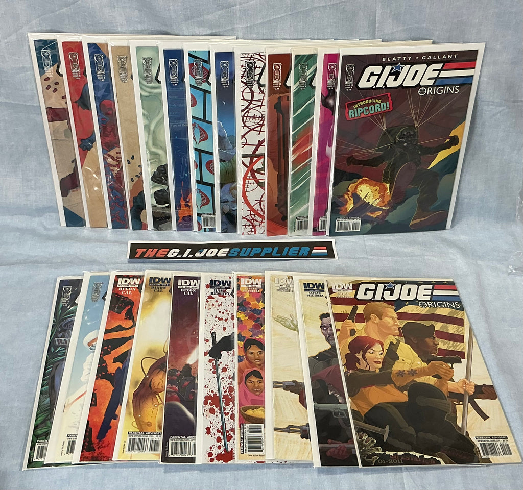 IDW PUBLISHING G.I. JOE ORIGINS (2009-2011) ISSUES #1-23 COMPLETE SERIES SET COMIC BOOK BUNDLE (b)