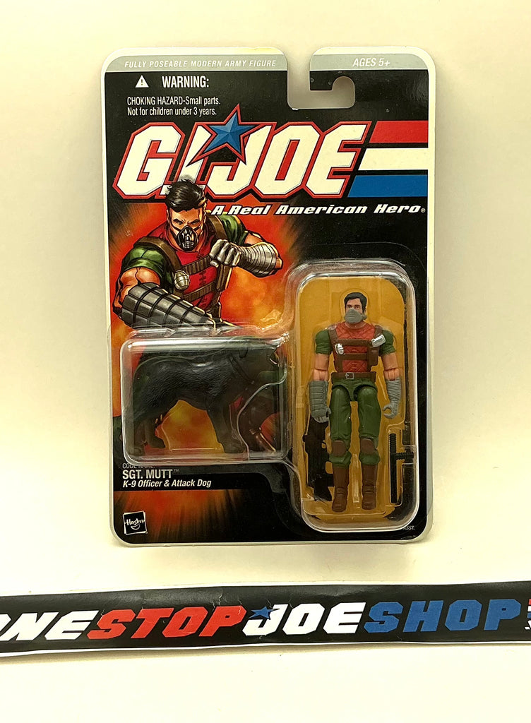 2005 DTC G.I. JOE SGT. MUTT & JUNKYARD V1 K-9 OFFICER & ATTACK DOG NEW SEALED