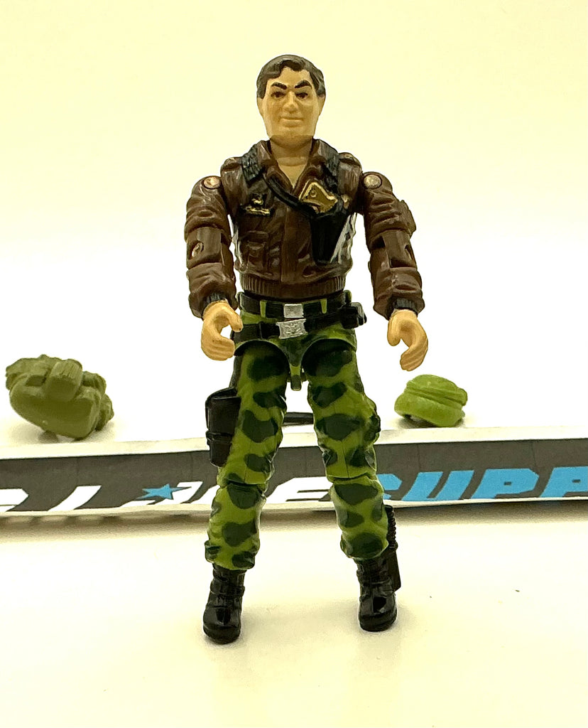 1986 VINTAGE ARAH G.I. JOE HAWK V2 COMMANDER LOOSE 100% COMPLETE (k)