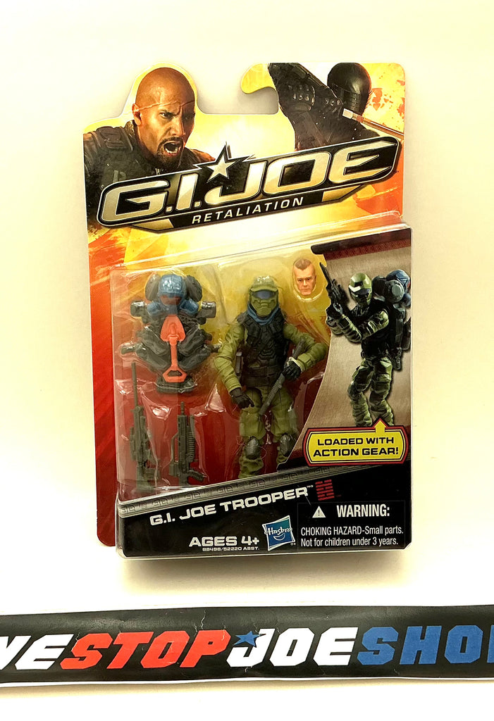 2012 RETALIATION G.I. JOE TROOPER V2A (BLUE CLOAK VARIANT) NEW SEALED