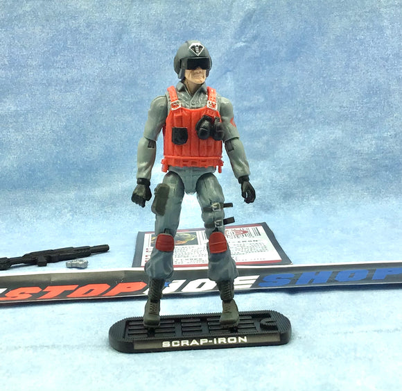 2009 ROC G.I. JOE COBRA SCRAP IRON V8 ANTI-ARMOR SPECIALIST WALMART EXCLUSIVE 100% COMPLETE + F/C