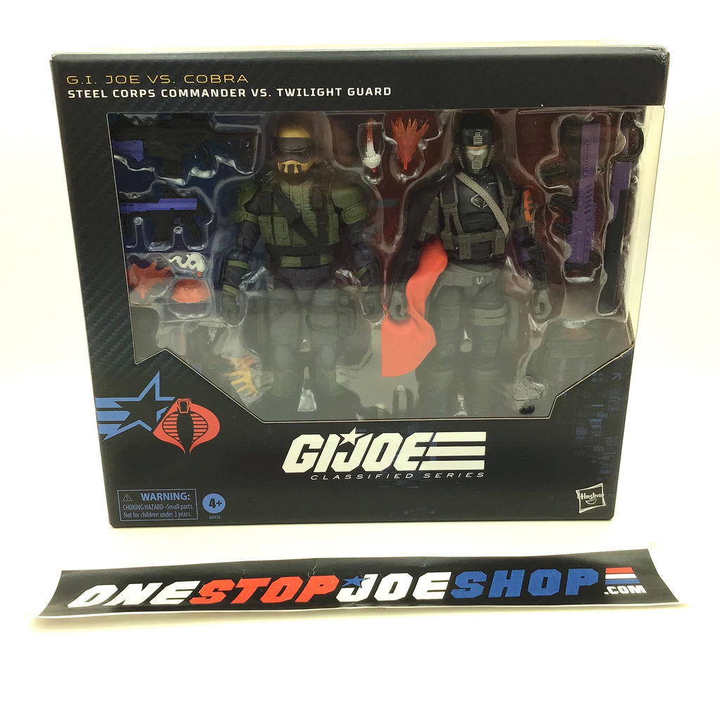 2024 CLASSIFIED G.I. JOE STEEL CORPS COMMANDER / TWILIGHT GUARD #141 6" FIGURE SET NEW SEALED