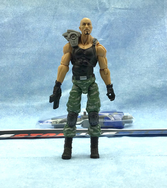 2012 RETALIATION G.I. JOE ROADBLOCK V21 LOOSE 100% COMPLETE + FULL CARD