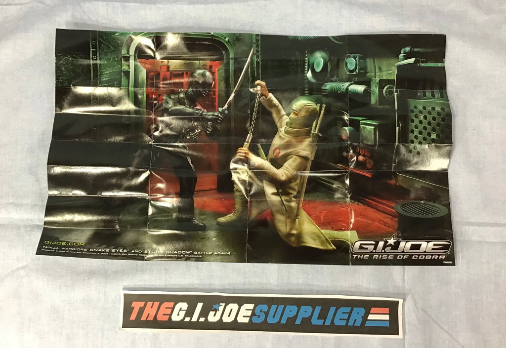 2009 ROC G.I. JOE COBRA SNAKE EYES VS STORM SHADOW POSTER PRODUCT CATALOG BROCHURE BOOKLET PAMPHLET INSERT