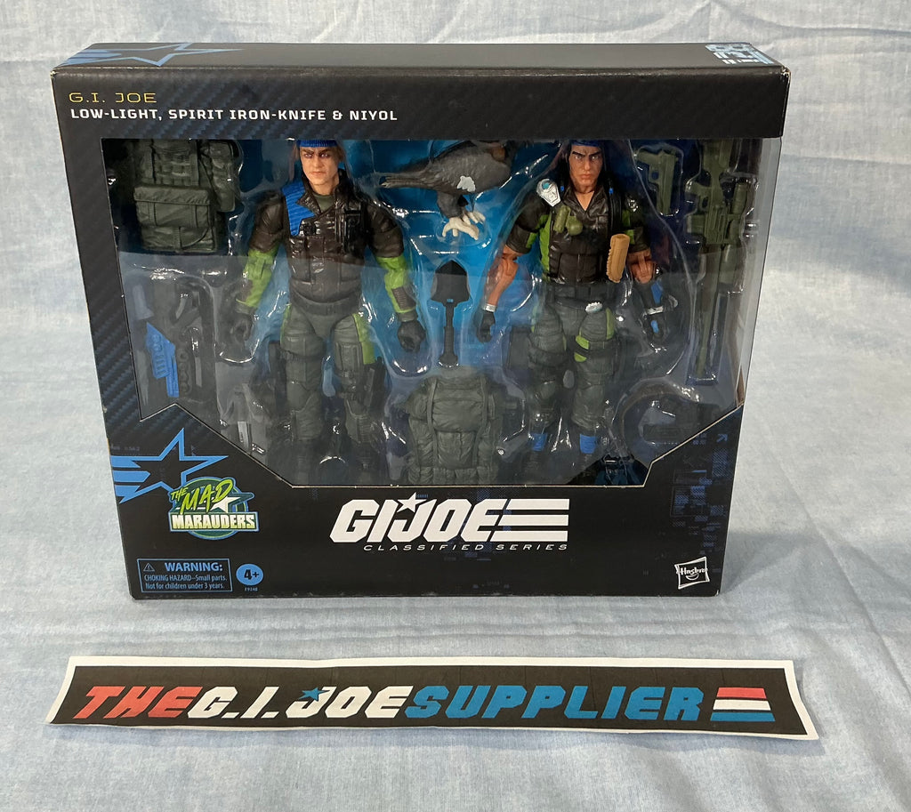 2024 CLASSIFIED G.I. JOE SPRIT IRON KNIFE & LOW LIGHT #128 MAD MARAUDERS 6” FIGURE PACK NEW SEALED