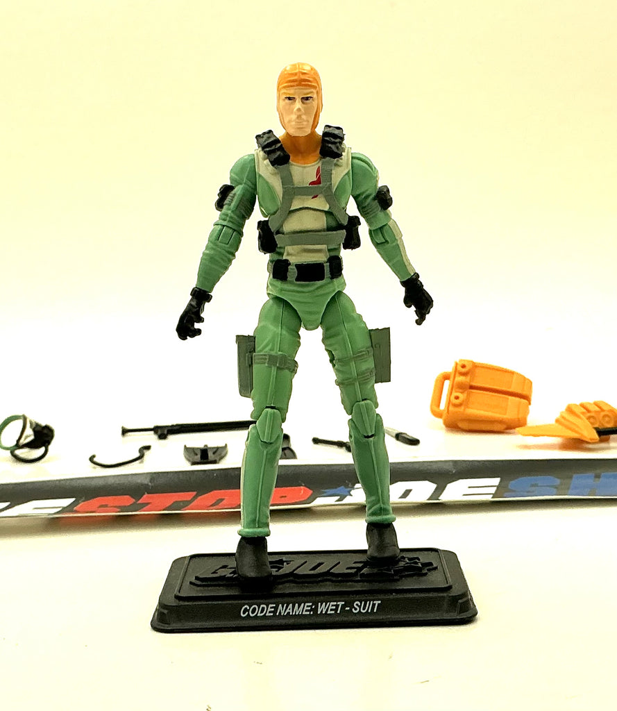 2009 25TH ANNIVERSARY G.I. JOE WET SUIT V10 ASSAULT ON COBRA ISLAND PACK LOOSE 100% COMPLETE NO F/C