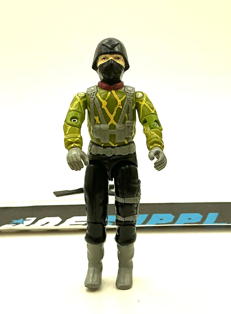1989 VINTAGE ARAH G.I. JOE COBRA PYTHON TROOPER V1 PATROL INFANTRY LOOSE 100% COMPLETE (d)