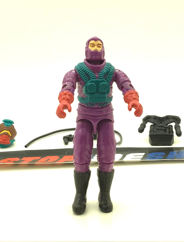 1988 VINTAGE ARAH G.I. JOE COBRA TOXO-VIPER V1 HOSTILE ENVIRONMENT TROOPER LOOSE 100% COMPLETE (b)