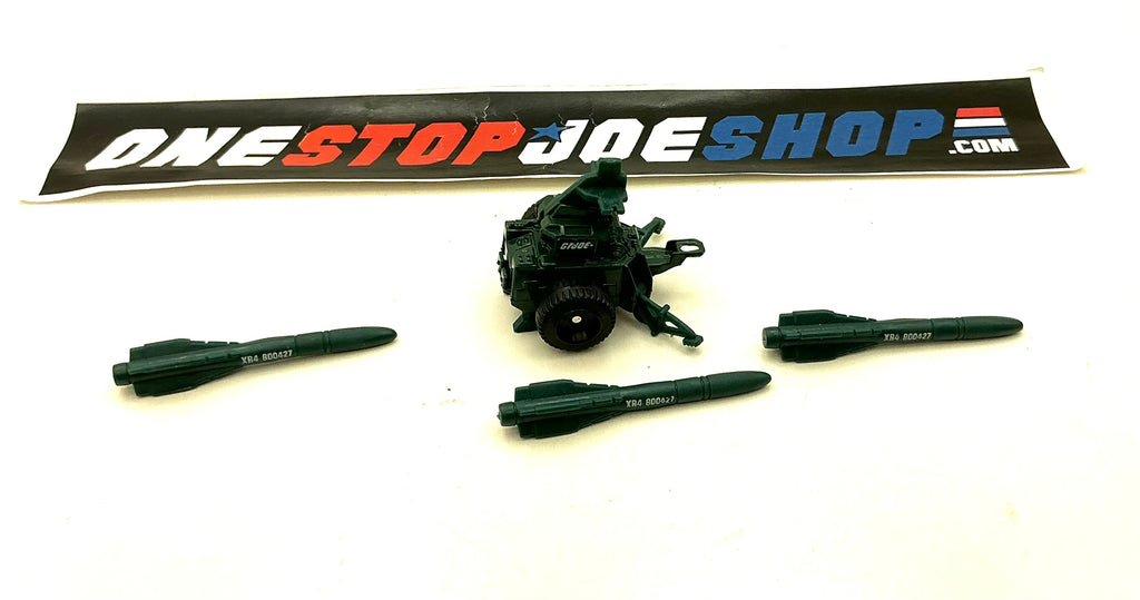 1983 ARAH G.I. JOE M.M.S. MISSILE SYSTEM VEHICLE NANO MINIATURE DIE CAST LOOSE 100% COMPLETE W/ CARD BACK