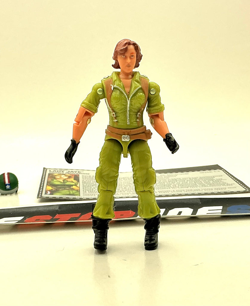 2006 DTC G.I. JOE LADY JAYE V5 COVERT OPERATIONS COMIC PACK  LOOSE 100% COMPLETE + F/C