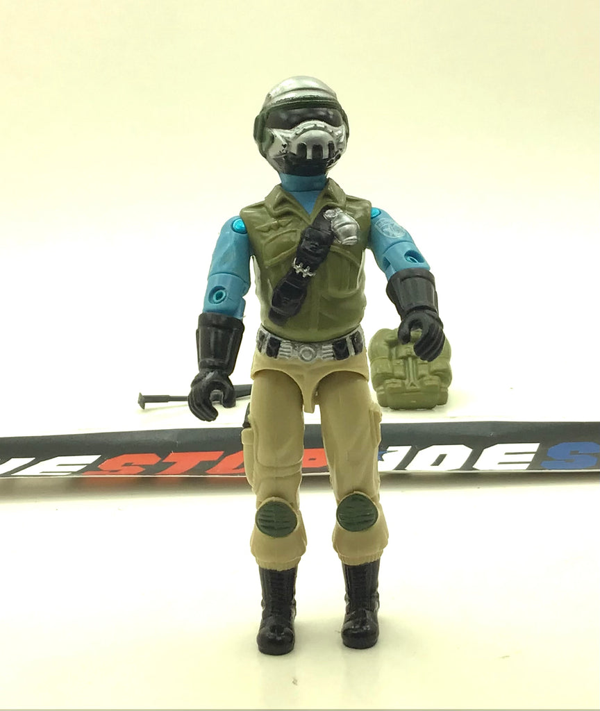 1989 VINTAGE ARAH G.I. JOE STEEL BRIGADE V1D GI JOE TROOPER LOOSE 100% COMPLETE W/O PATCH (b)