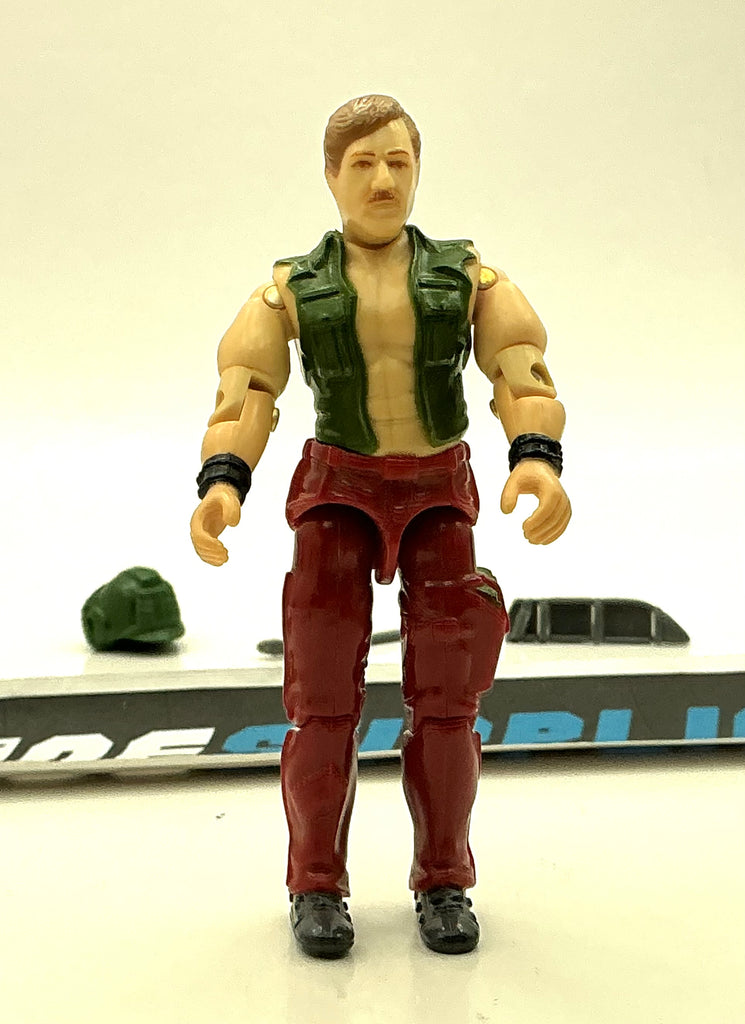 1988 VINTAGE ARAH G.I. JOE WILDCARD V1 MEAN DOG DRIVER LOOSE 100% COMPLETE (e)