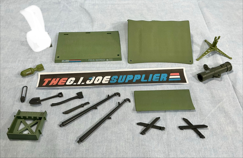 1984 VINTAGE ARAH G.I. JOE BIVOUAC BATTLE STATION LOOSE 100% COMPLETE (e)