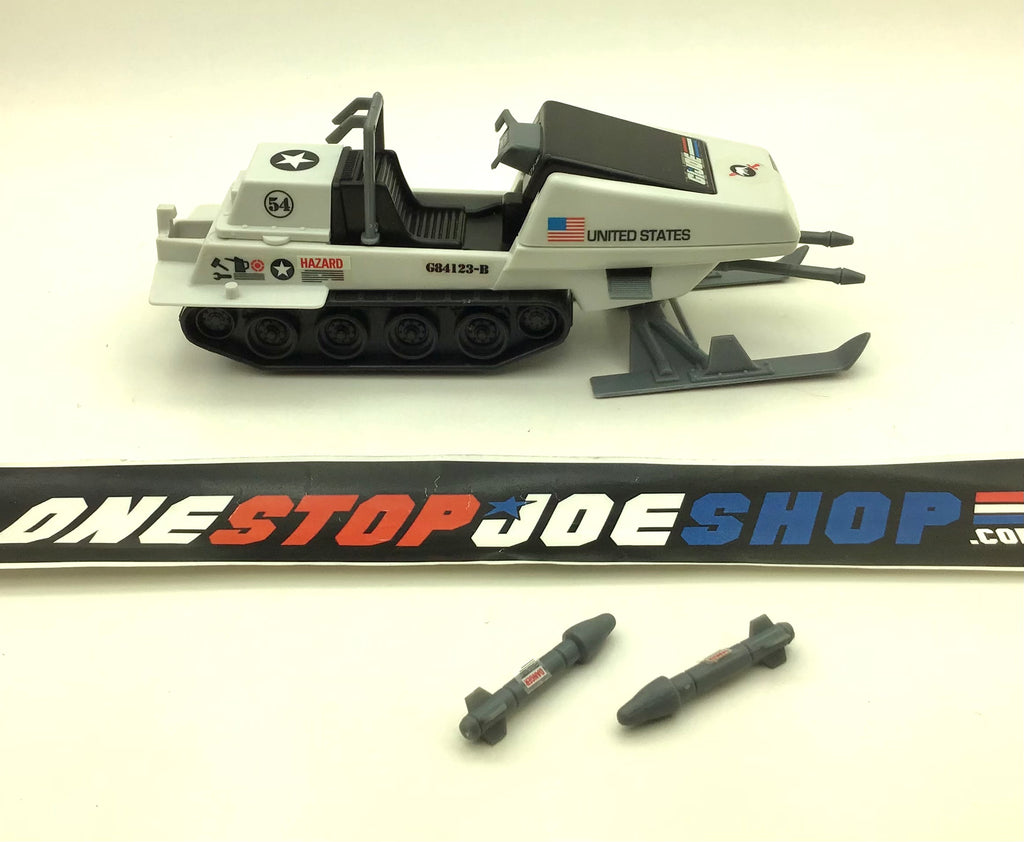 2009 ROC G.I. JOE SNOW MOBILE POLAR BATTLE BEAR ALPHA PAST & PRESENT TARGET EXCLUSIVE VEHICLE ONLY LOOSE 100% COMPLETE DECALS APPLIED W/ BLUEPRINTS