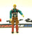 1989 VINTAGE ARAH G.I. JOE DOWNTOWN V1 MORTAR MAN LOOSE 100% COMPLETE (b)