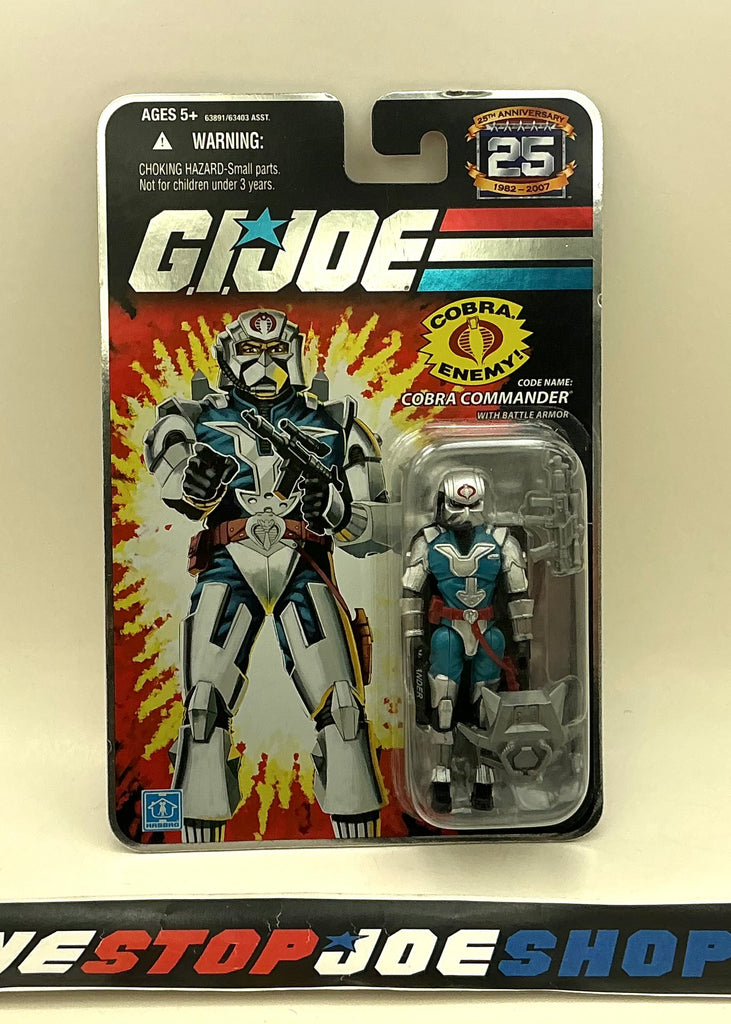 2008 25TH ANNIVERSARY G.I. JOE COBRA COMMANDER V28 WAVE 6 NEW SEALED FOIL CARD (c)
