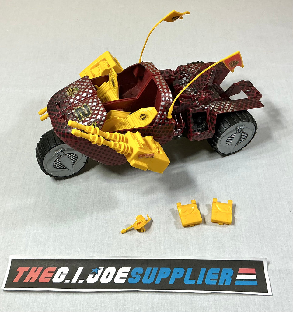1989 VINTAGE ARAH G.I. JOE COBRA PYTHON STUN VEHICLE LOOSE 100% COMPLETE (b)