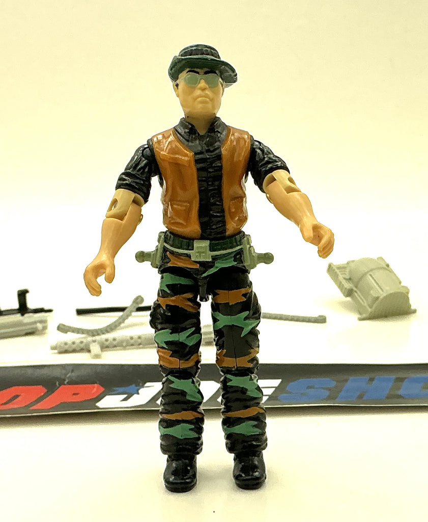 1990 VINTAGE ARAH G.I. JOE PATHFINDER V1 JUNGLE ASSAULT SPECIALIST LOOSE 100% COMPLETE (d)