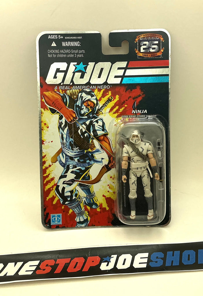 2007 25TH ANNIVERSARY G.I. JOE STORM SHADOW V22 WAVE 1 NEW SEALED FOIL CARD (d)