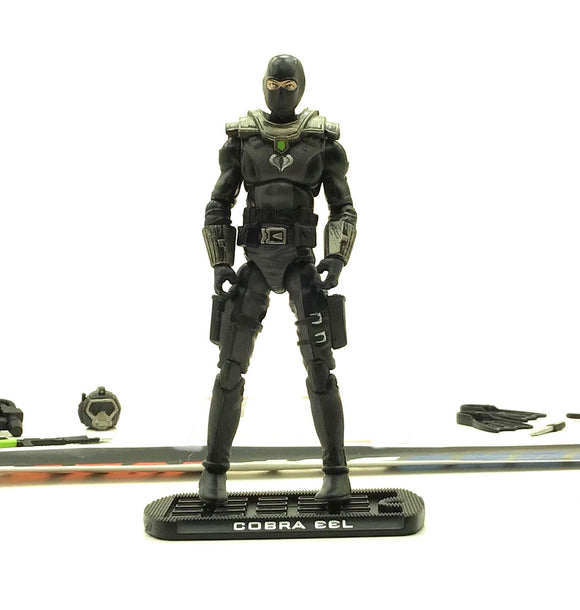 2009 ROC G.I. JOE COBRA EEL V6 DELUXE WAVE CRUSHER PILOT TARGET EXCLUSIVE LOOSE 100% COMPLETE NO F/C