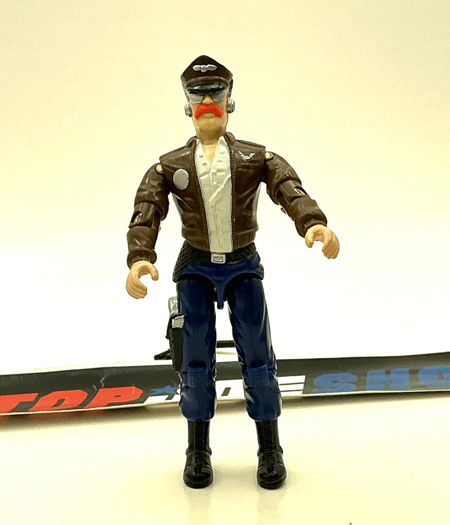 1989 VINTAGE ARAH G.I. JOE DOGFIGHT V1 MUDFIGHTER PILOT LOOSE 100% COMPLETE (b)