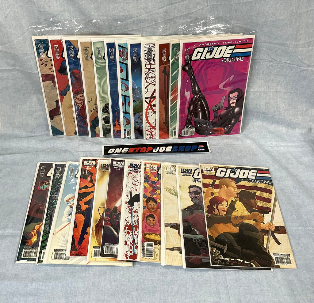 IDW PUBLISHING G.I. JOE ORIGINS (2009-2011) ISSUES #1-23 COMPLETE SERIES SET COMIC BOOK BUNDLE