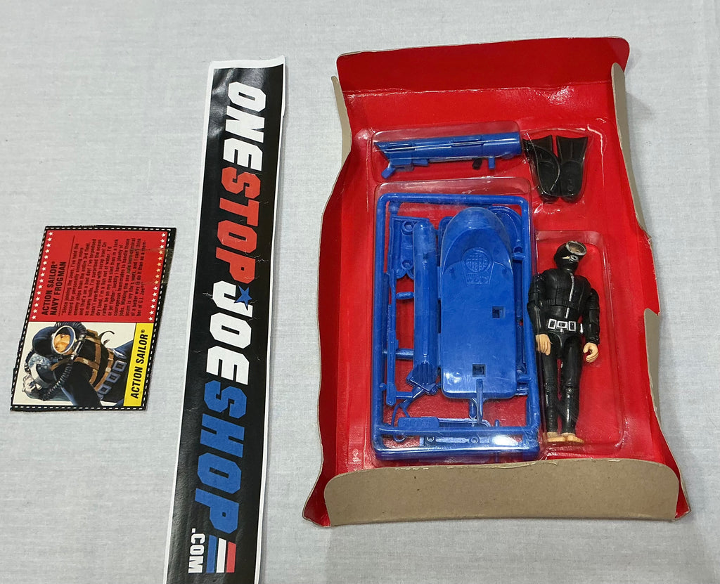1994 G.I. JOE ACTION SAILOR V2 NAVY FROGMAN 1964-1994 30TH ANNIVERSARY COMMEMORATIVE 3 3/4" LOOSE 100% COMPLETE + F/C