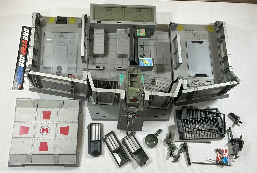 1983 VINTAGE ARAH G.I. JOE HEADQUARTERS COMMAND CENTER HQ VEHICLE LOOSE 100% COMPLETE (c)
