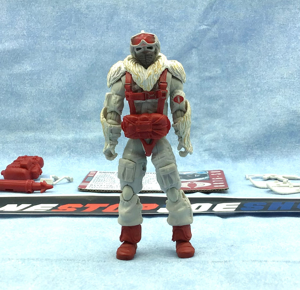 2010 POC G.I. JOE COBRA SNOW SERPENT OFFICER V2 ALPHA VEHICLE ICE CUTTER DRIVER LOOSE 100% COMPLETE + F/C