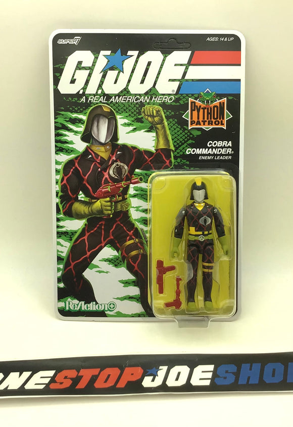 2025 SUPER7 REACTION+ G.I. JOE COBRA COMMANDER V1 PYTHON PATROL EXCLUSIVE O-RING NEW SEALED