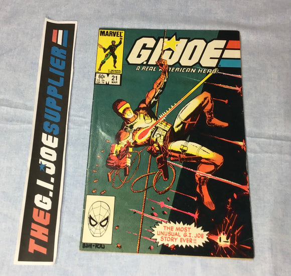 MARVEL COMICS G.I. JOE A REAL AMERICAN HERO (1982-1994) ISSUE #21 COMIC BOOK MARCH 1984 1ST PRINTING DIRECT EDITION KEY ISSUE (c)
