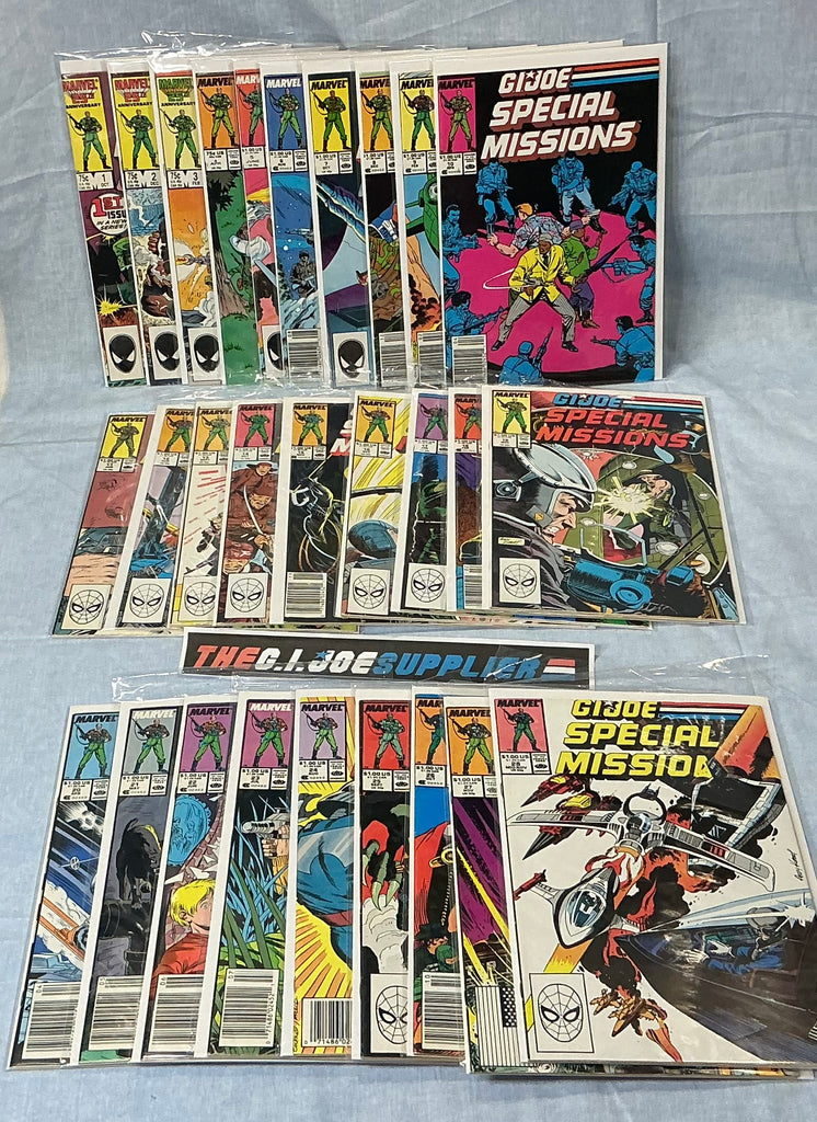 MARVEL COMICS G.I. JOE SPECIAL MISSIONS (1986-1989) ISSUE #1-28 COMPLETE SERIES SET COMIC BOOK BUNDLE (b)