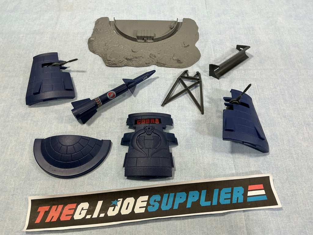 1985 VINTAGE ARAH G.I. JOE COBRA BUNKER BATTLE STATION LOOSE 100% COMPLETE (d)