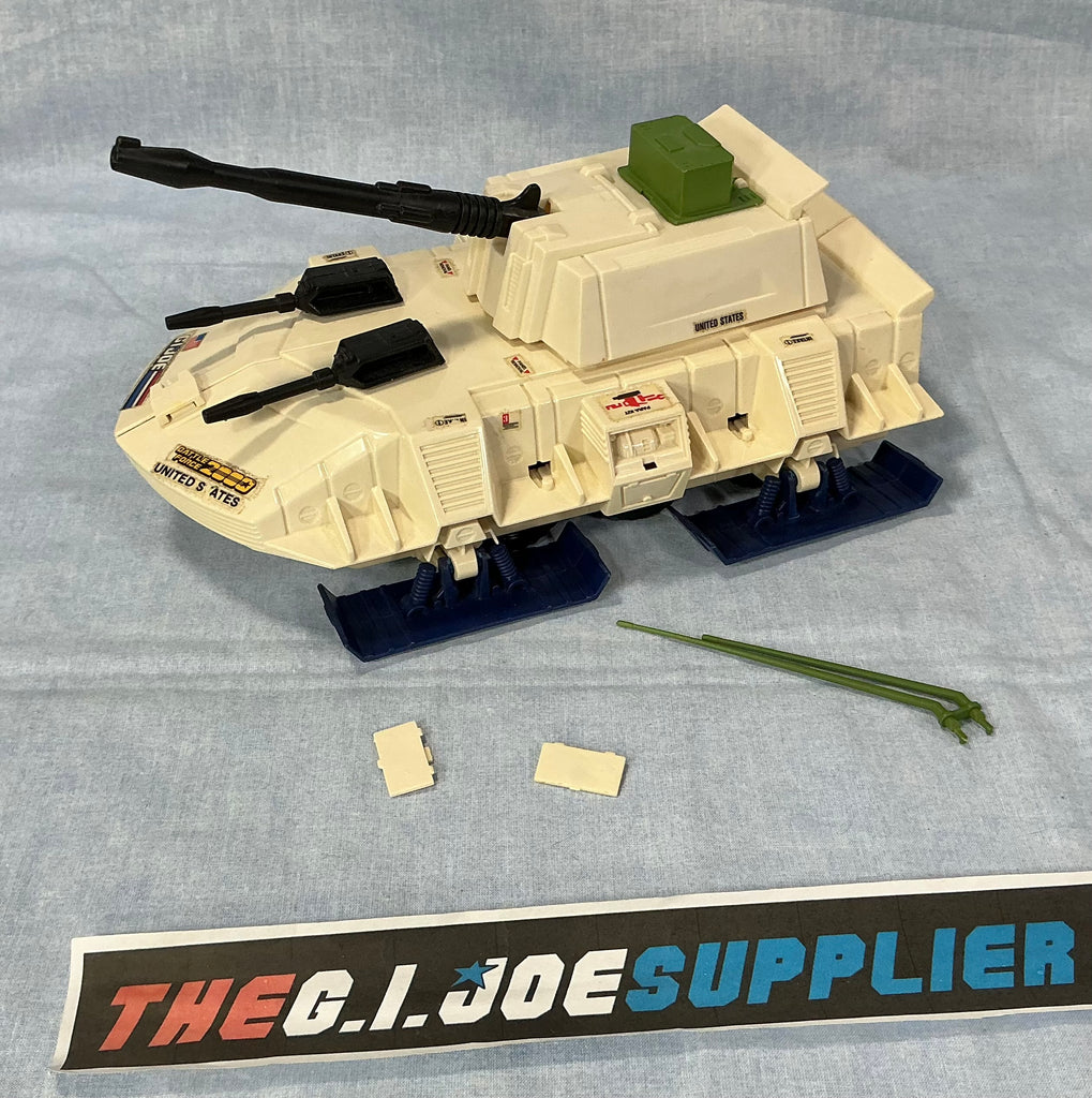 1987 VINTAGE ARAH G.I. JOE BATTLE FORCE 2000 DOMINATOR SNOW TANK VEHICLE ONLY LOOSE 100% COMPLETE (a)