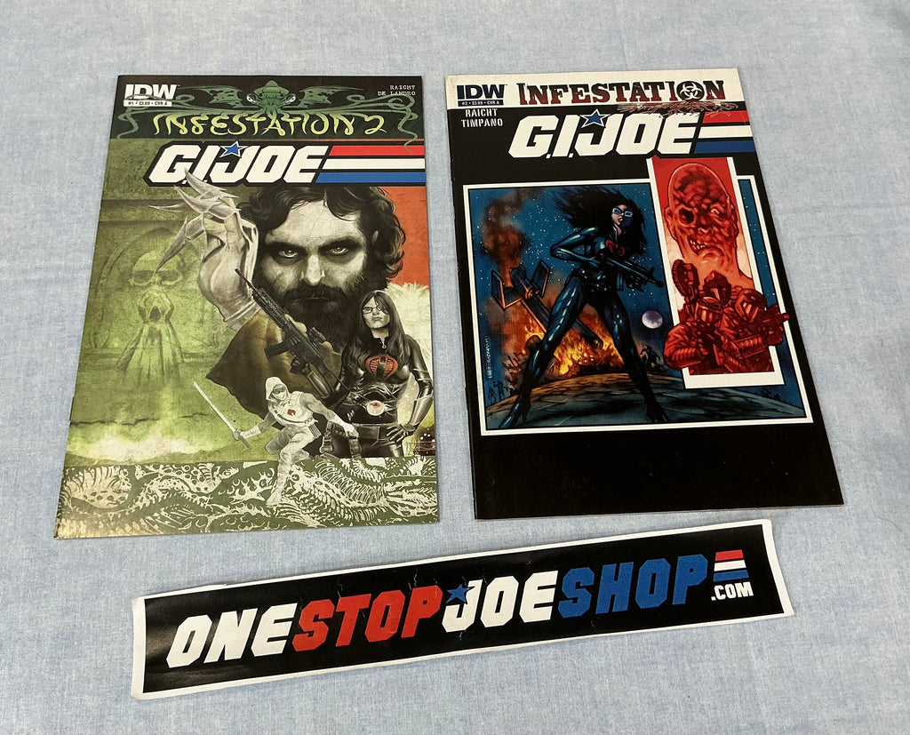 IDW PUBLISHING G.I. JOE: INFESTATION (2011) ISSUES #1-2 [COVERS A] COMPLETE SET COMIC BOOK BUNDLE