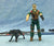 1984 VINTAGE ARAH G.I. JOE MUTT & JUNKYARD V1 K-9 OFFICER & ATTACK DOG LOOSE 100% COMPLETE (e)