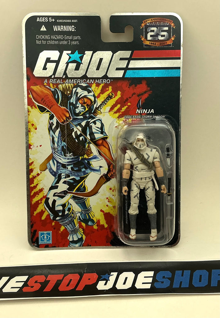 2007 25TH ANNIVERSARY G.I. JOE STORM SHADOW V22 WAVE 1 NEW SEALED FOIL CARD (b)