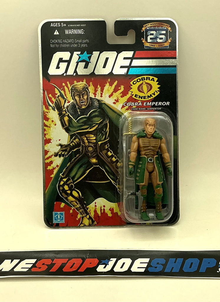 2007 25TH ANNIVERSARY G.I. JOE COBRA SERPENTOR V4 WAVE 2 NEW SEALED FOIL CARD (b)