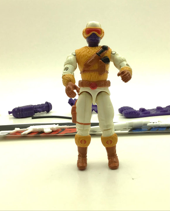 1991 VINTAGE ARAH G.I. JOE COBRA SNOW SERPENT V2 SNOW TROOPER LOOSE 100% COMPLETE
